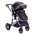 Stroller can sit and lie on the high view of the newborn two-way sleep basket bed